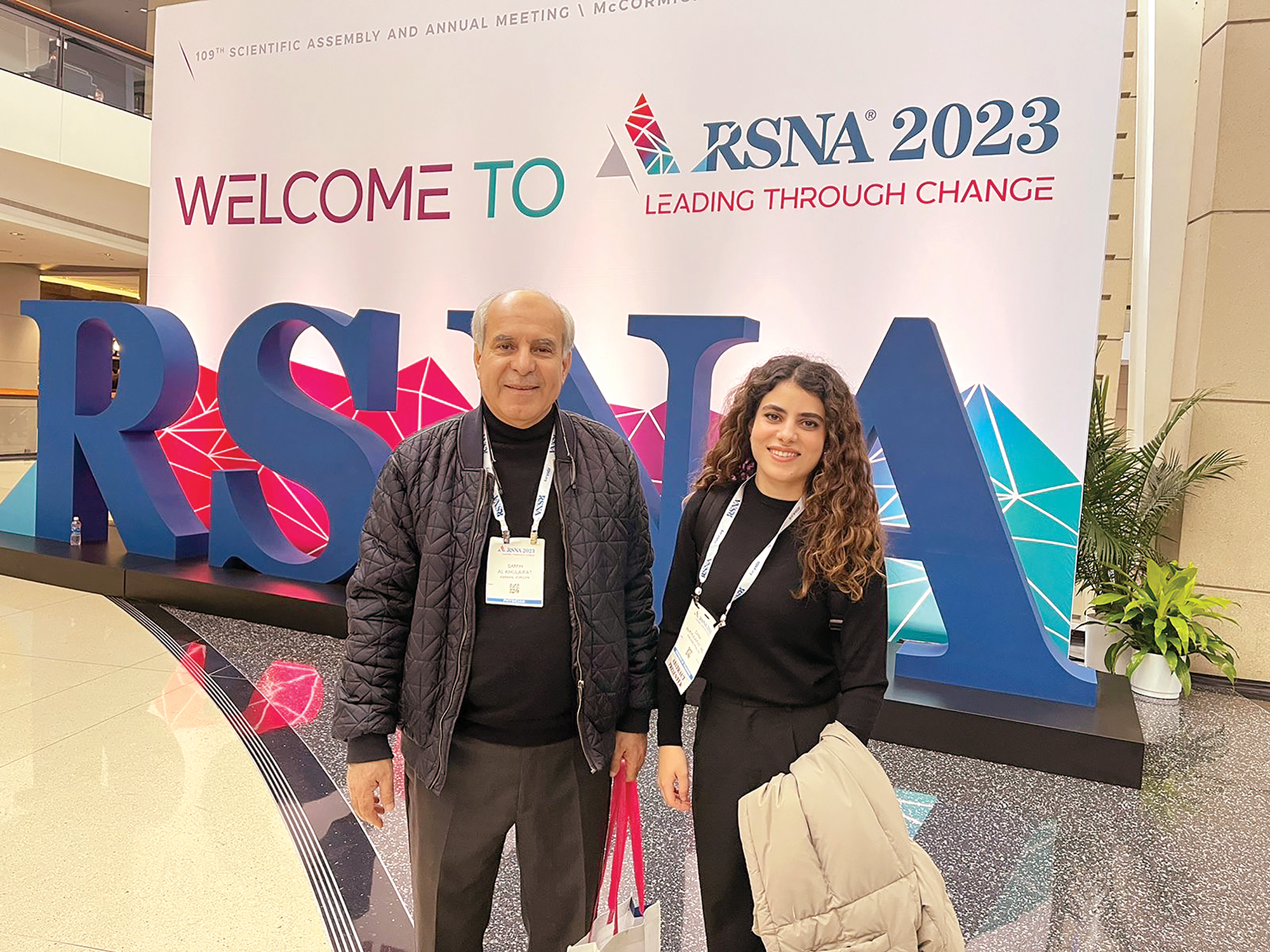Dana Alkhulaifat, MD, and her father,  Samih Alkhulaifat, MD